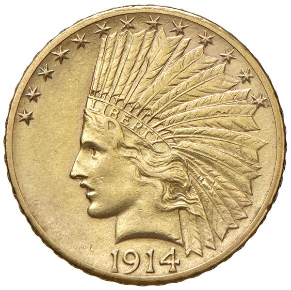 10 Dollars (Indian head), 1914 ... 