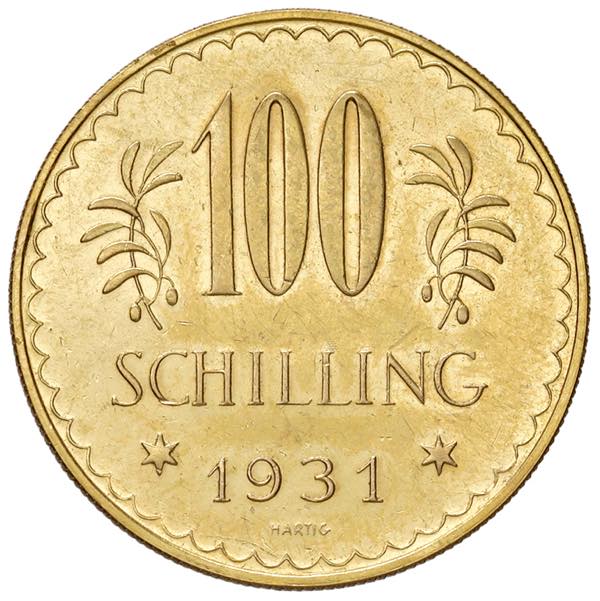 100 Schilling, 1931 World coins, ... 