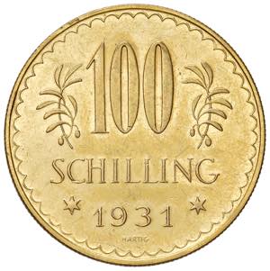 100 Schilling, 1931 ... 